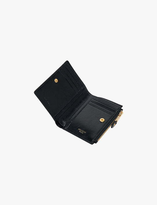 DIADEST Zip Half Wallet_Gold Black