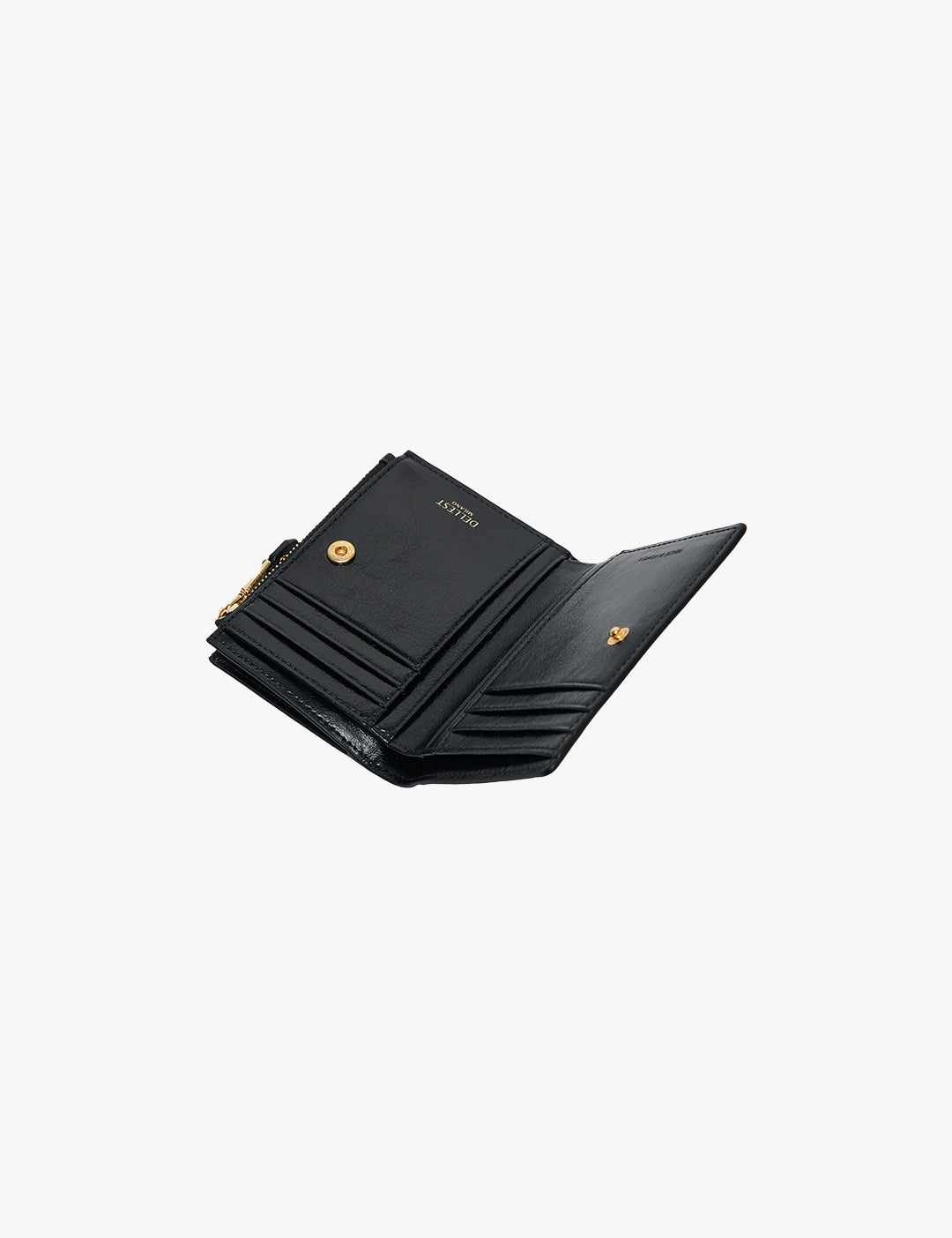 DIADEST Zip Half Wallet_Gold Black