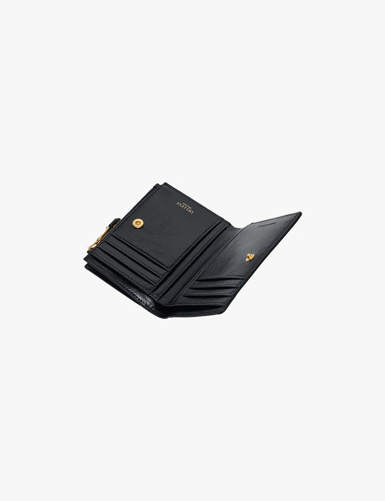 DIADEST Zip Half Wallet_Gold Black
