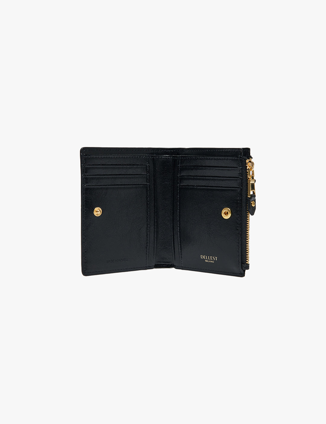 DIADEST Zip Half Wallet_Gold Black
