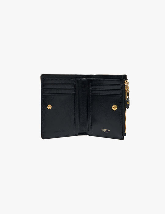 DIADEST Zip Half Wallet_Gold Black
