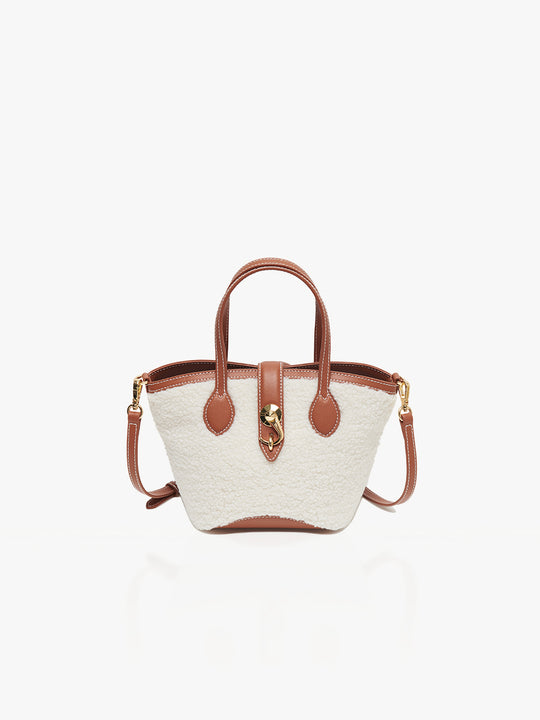 Sonoma Bag_Faux Wool_Ivory