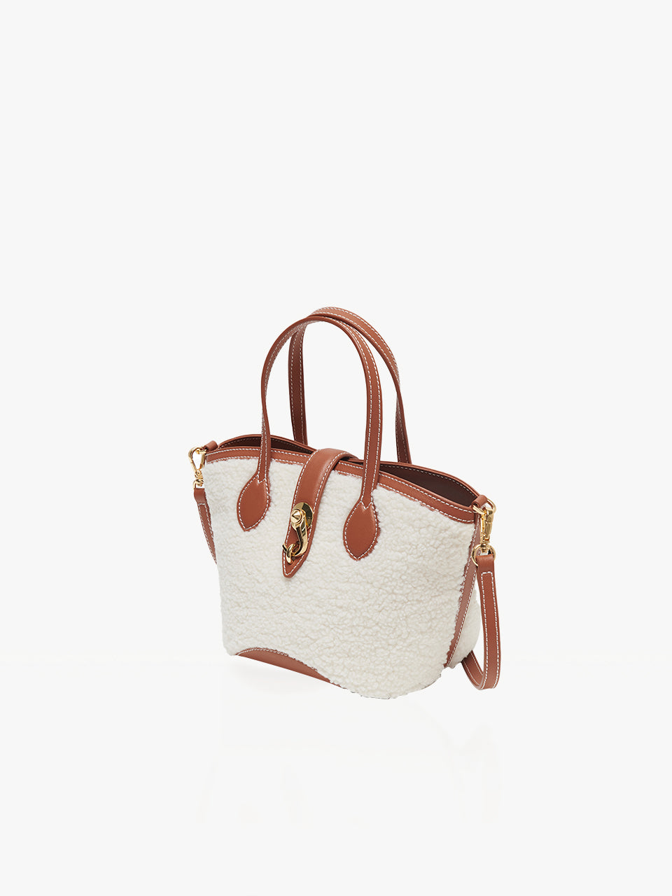 Sonoma Bag_Faux Wool_Ivory