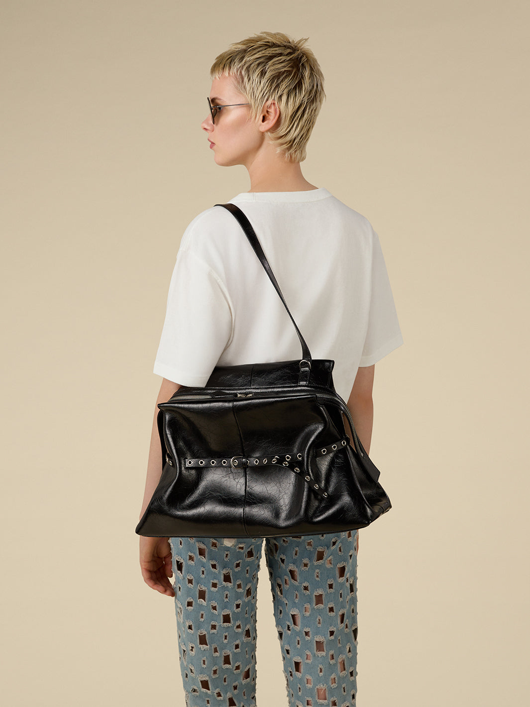 Strin_Bag_Large Black