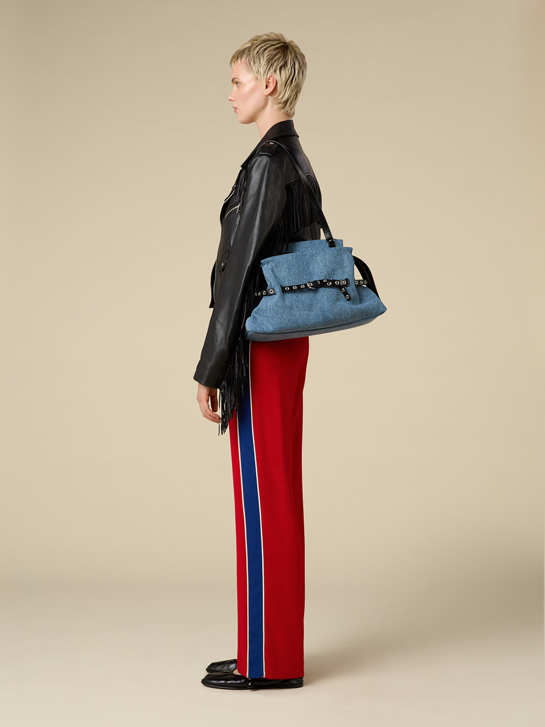 Strin_Bag_Medium Denim_Black