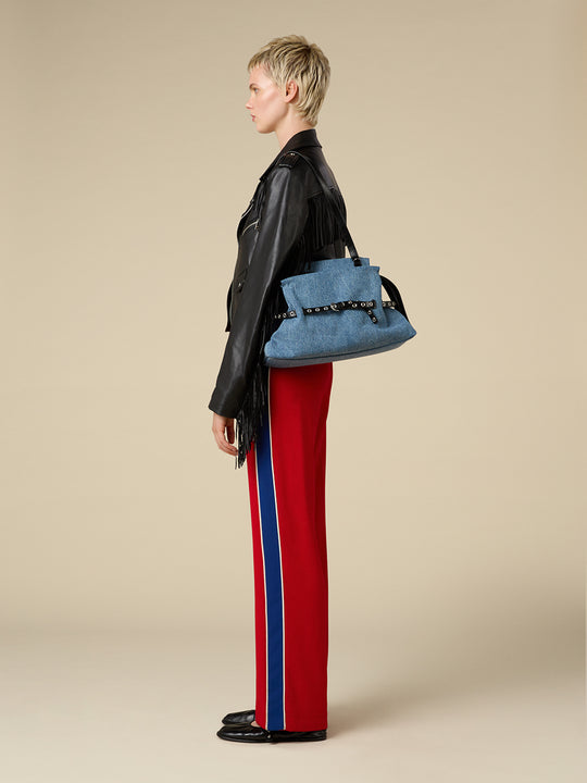 Strin_Bag_Medium Denim_Black