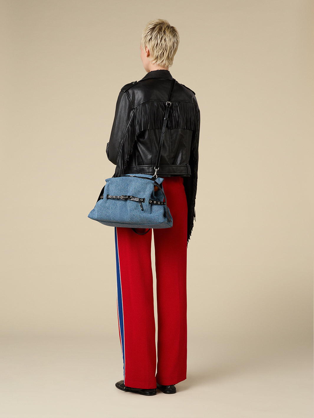 Strin_Bag_Medium Denim_Black