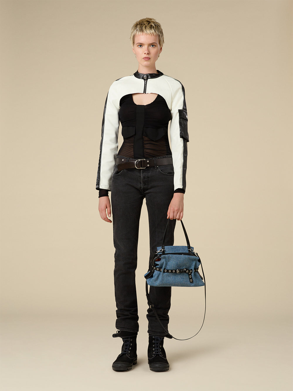 Strin_Bag_Small Denim_Black