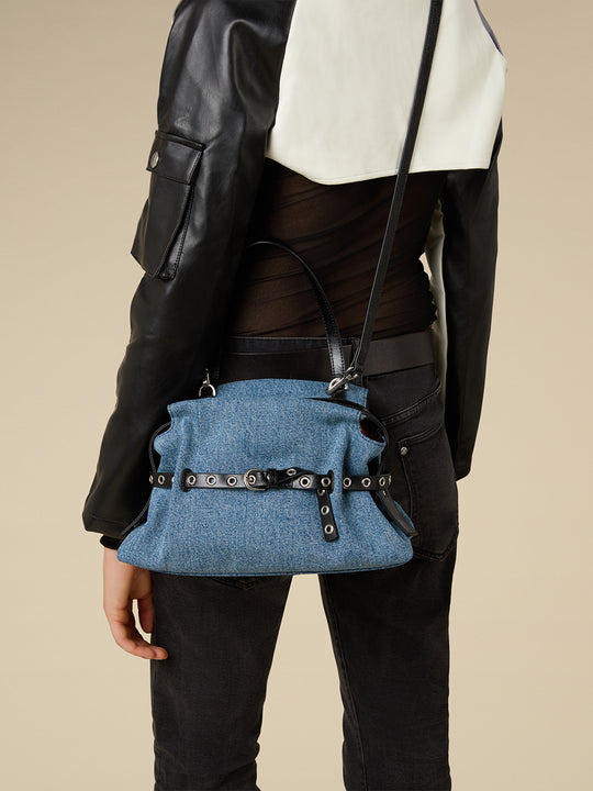 Strin_Bag_Small Denim_Black