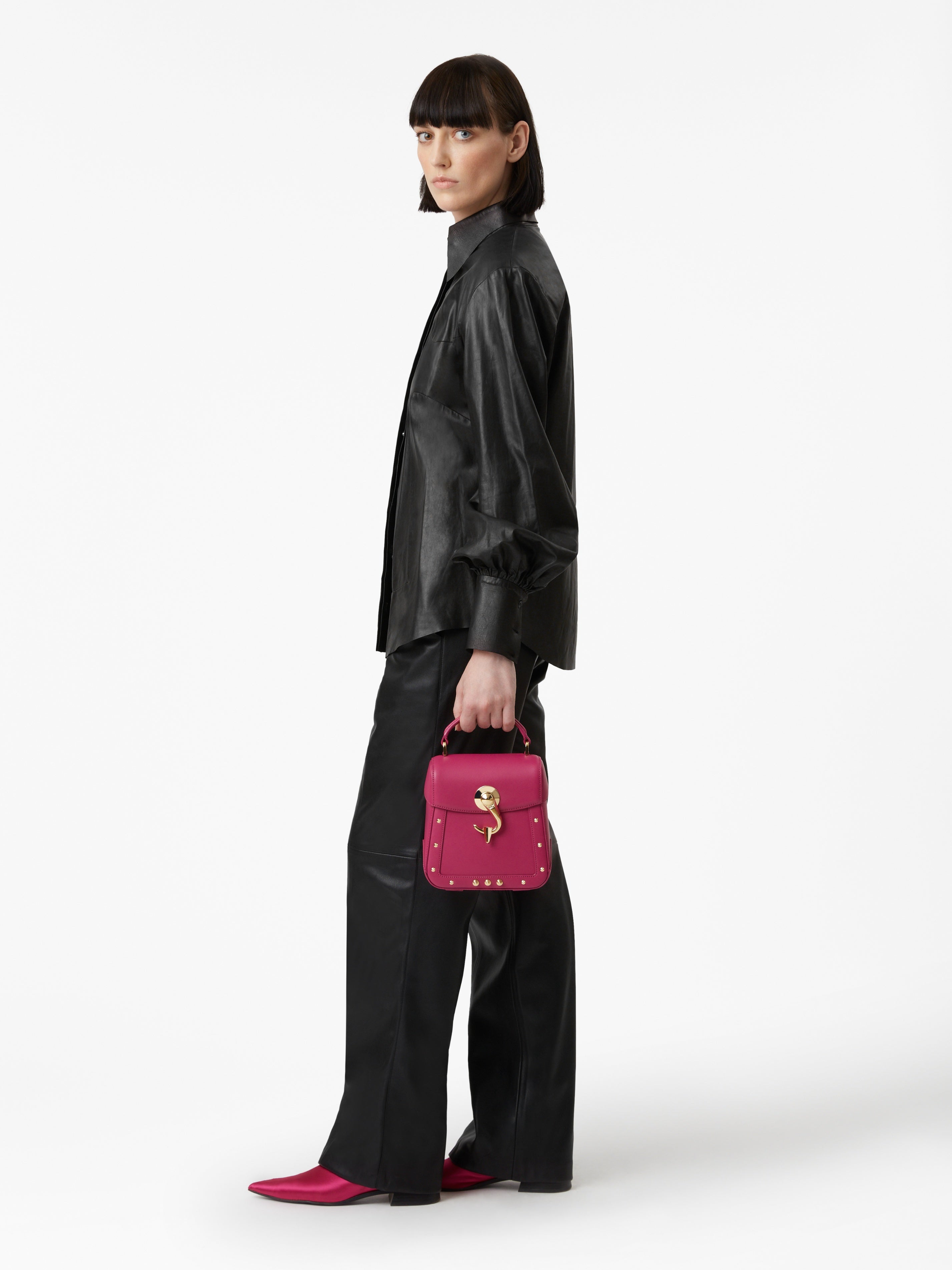 Trunkino_Bag_Small Solid_Fuchsia Pink – DELL'EST