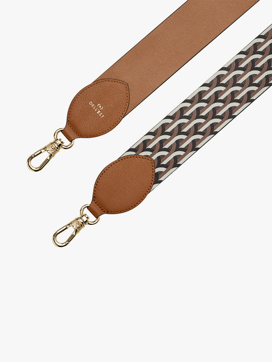 WEBBING SHOULDER STRAP_マスタード-ロゴ