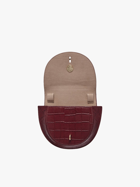 City Bag_Small_Croco_Burgundy