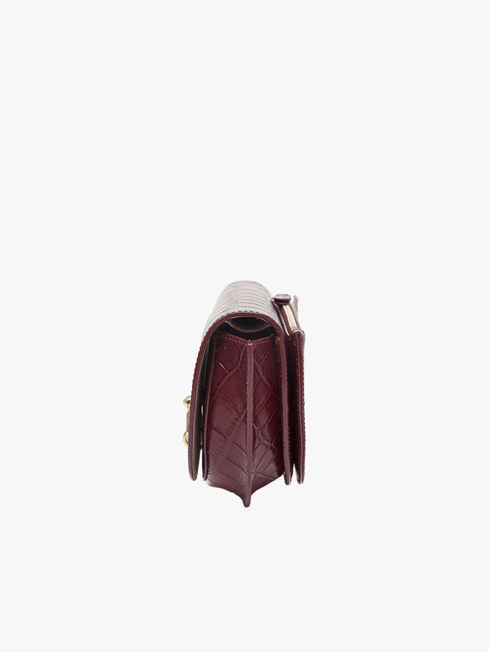 City Bag_Small_Croco_Burgundy