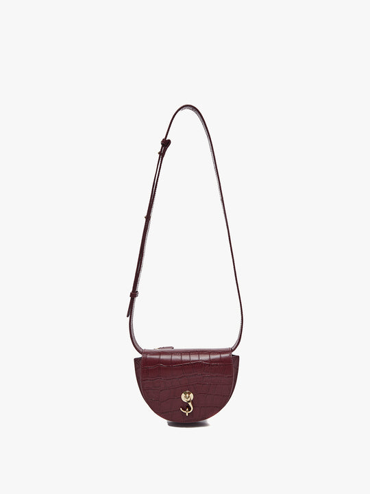 City Bag_Small_Croco_Burgundy