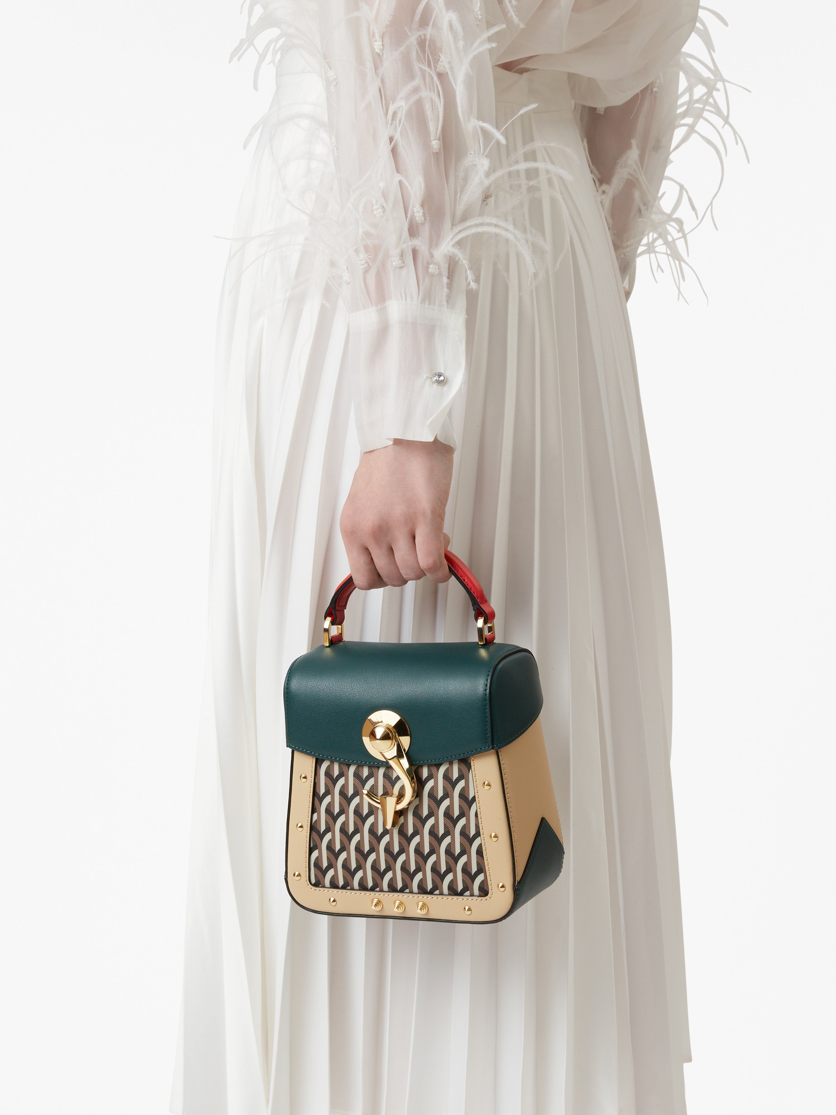 Trunkino_Bag_Small Gotica_Multi Green – DELL'EST